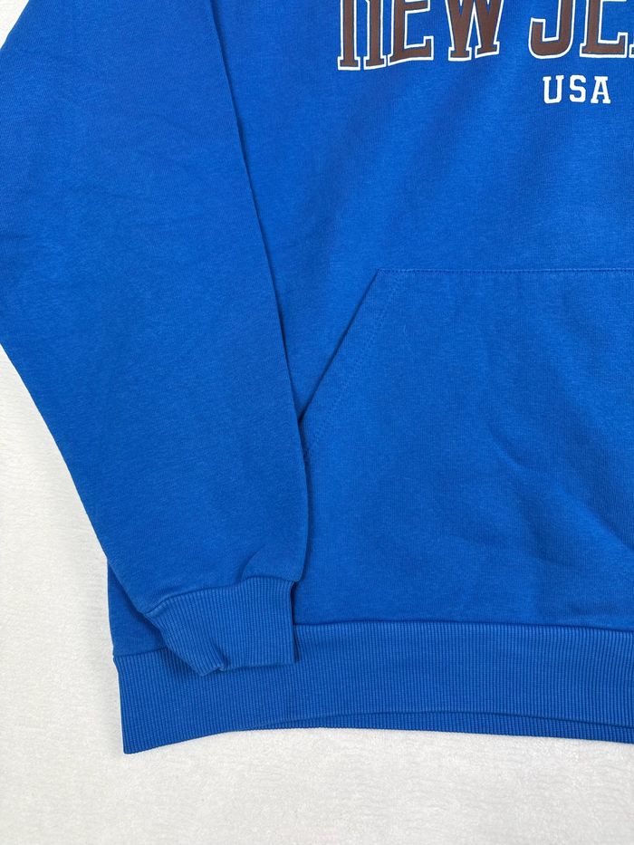 Hoodie Pull Pimkie bleu femme taille L sweat a capuche New Jersey USA 00125 - photo numéro 3