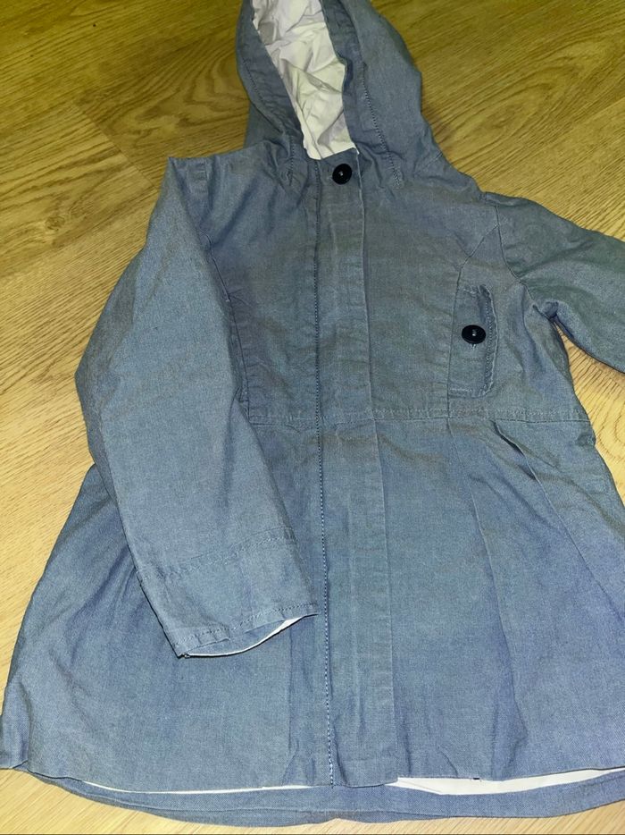 trench veste à capuche jacadi fille 5 ans - photo numéro 2