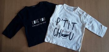 Lot de 2 Tshirts - 3 mois