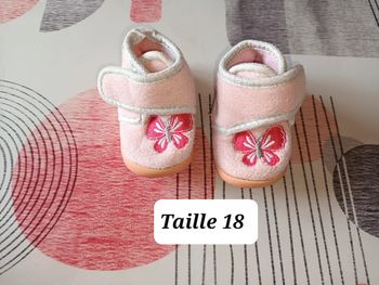 Pantoufles chaussons taille 18 👧