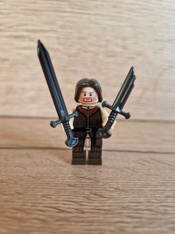 Figurine type lego Aragorn seigneur des anneaux