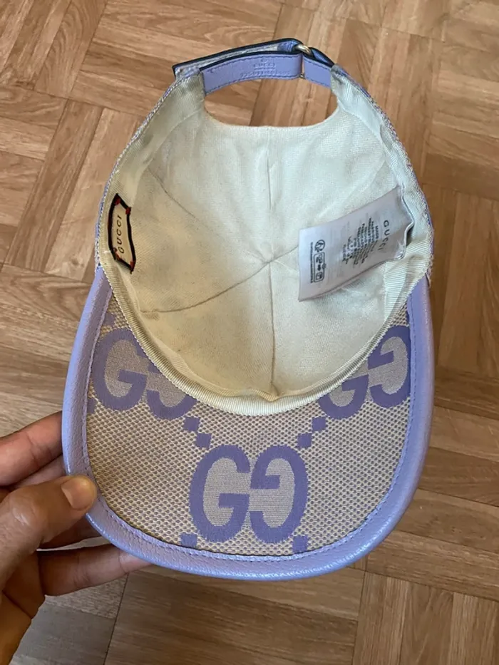 Casquette jumbo de baseball mauve - photo numéro 3