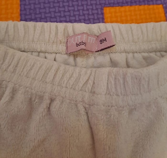 Pantalon velours blanc, tout petit, taille 9 mois (71 cm) - photo numéro 3