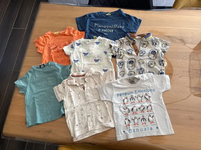 Lot teeshirt bébé garçon 18 mois