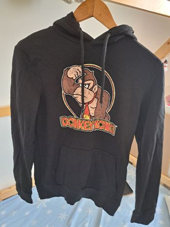 Sweat à capuche donkey kong taille XS