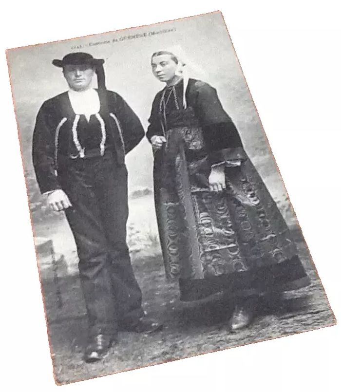 Carte postale ancienne (Morbihan) Costume de Guéméné