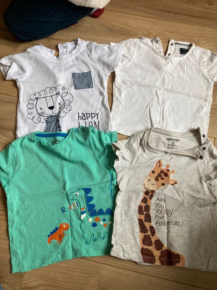 Lot tee shirt 24 mois