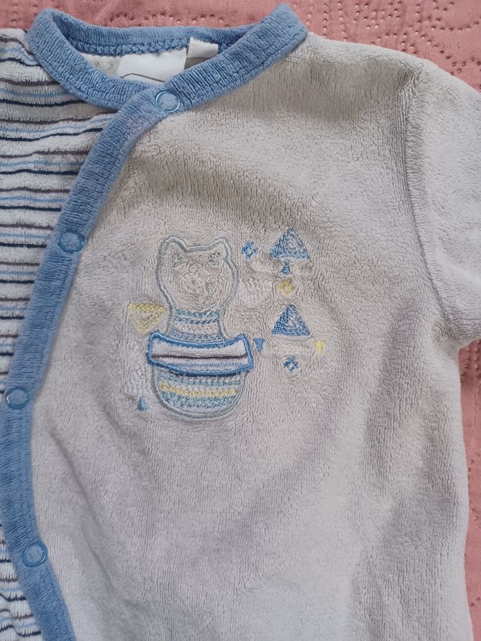 Pyjama velour bébé Taille 3 mois influx - photo numéro 3