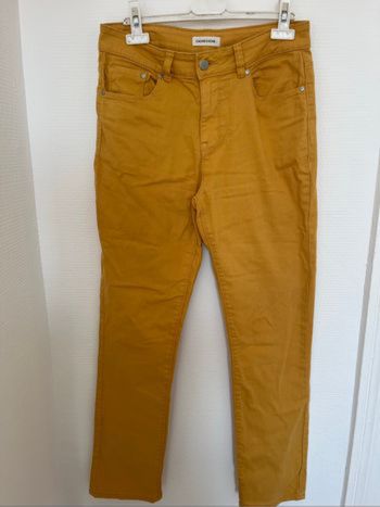 Pantalon Cache Cache moutarde 38