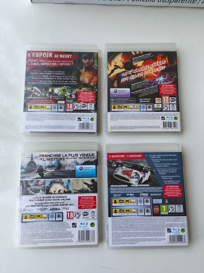 Lot de jeux PS3  Call of duty, Naruto, tomb raider, need for speed, assassins Creed, formula 1, gran turismo, dead island riptide - photo numéro 5