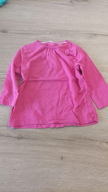 T-shirt manches longues kitchoun 12 mois