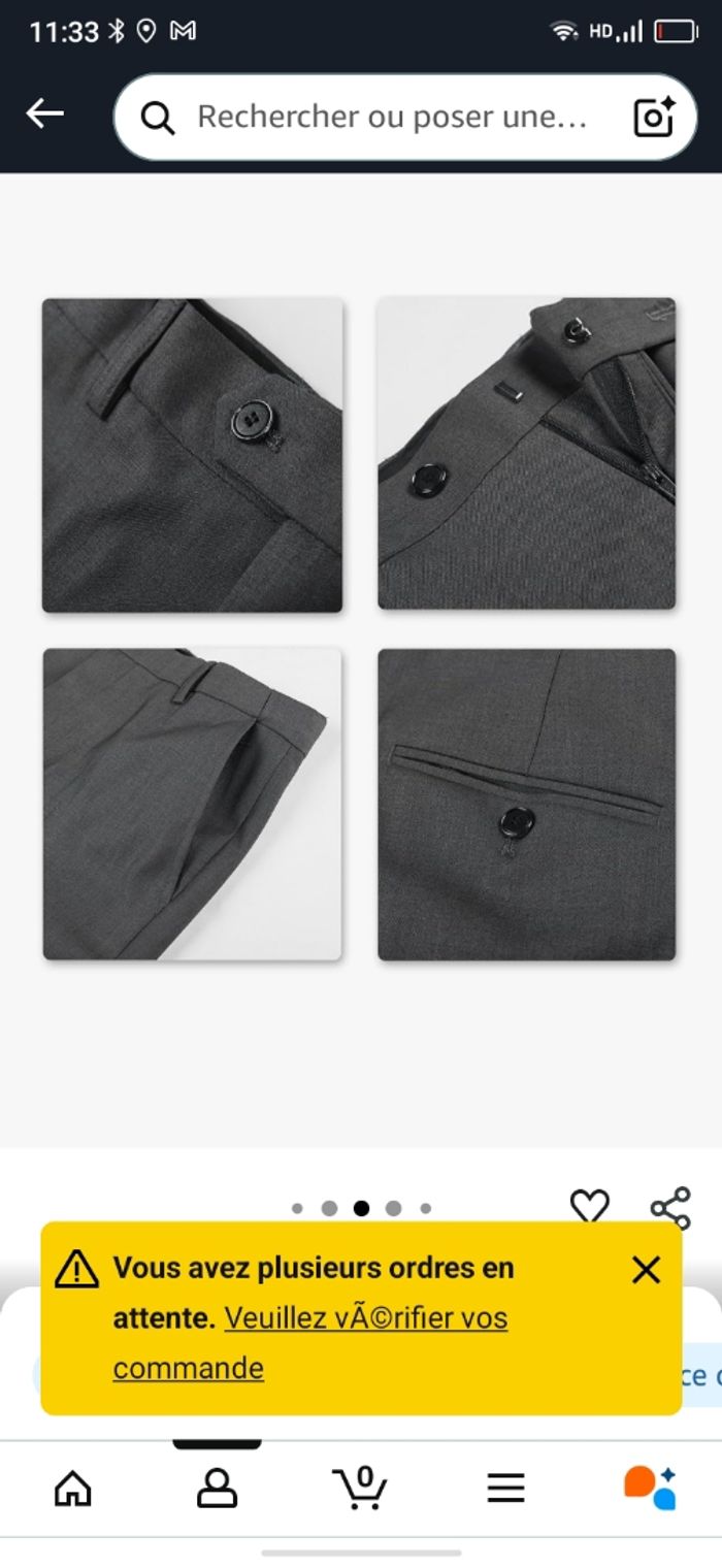 Costume gris neuf xl - photo numéro 3