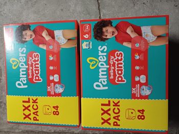2 grand carton de couche Pampers pants taille 6 a 46€