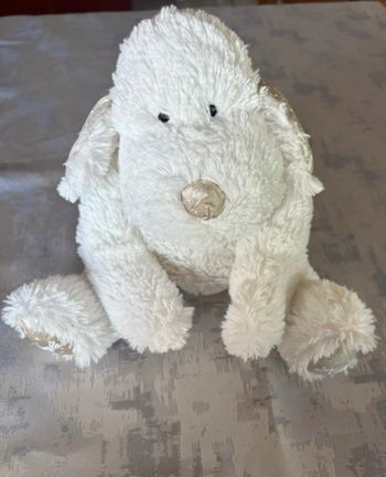 Peluche Collector Douglas 2012 – Blanche & Or – TBE