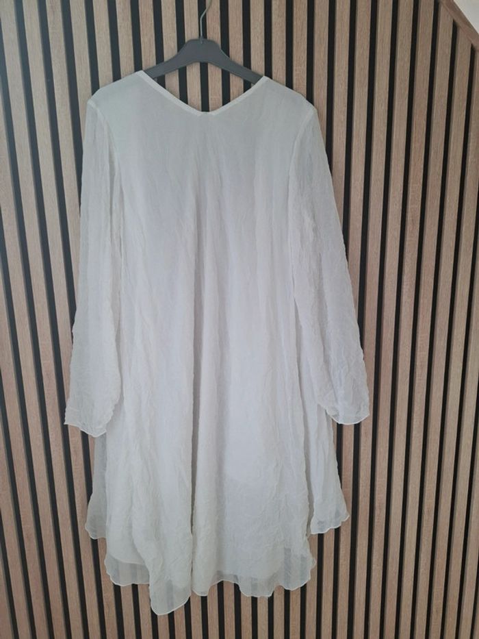 Veste longue blanche Mais il est où le soleil ? T 40 - photo numéro 14