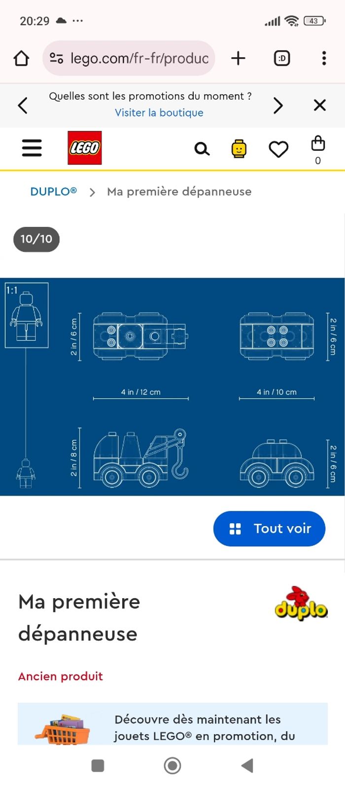 Dépanneuse lego duplo - photo numéro 3