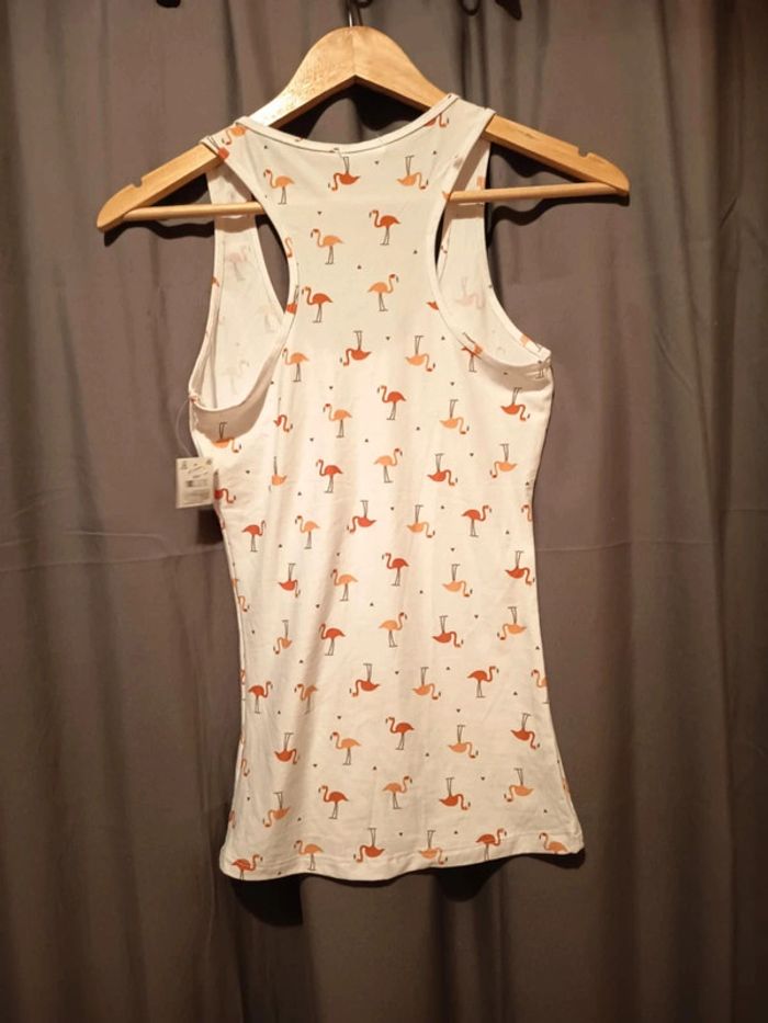Débardeur Ardene basic. Motifs flamands roses. Taille S/p - photo numéro 3