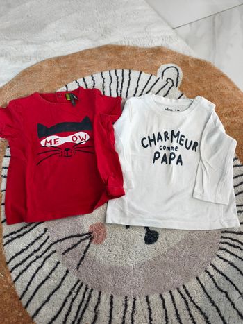 Tee shirt manche longue garcon 9 mois