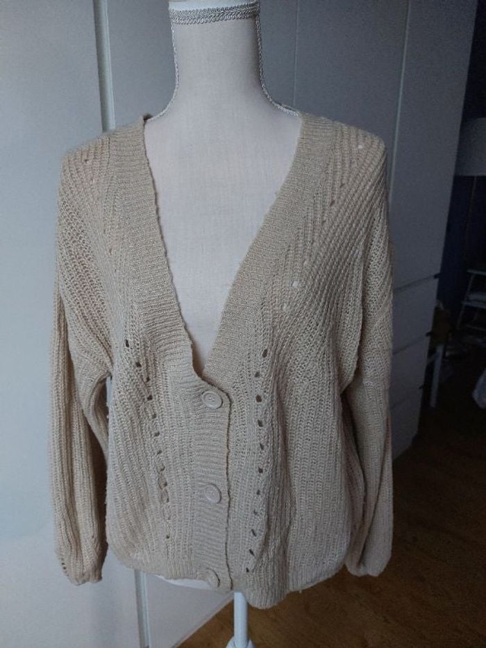Gilet en maille ajourée