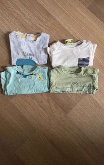 Lot de 4 tee shirt 1 mois