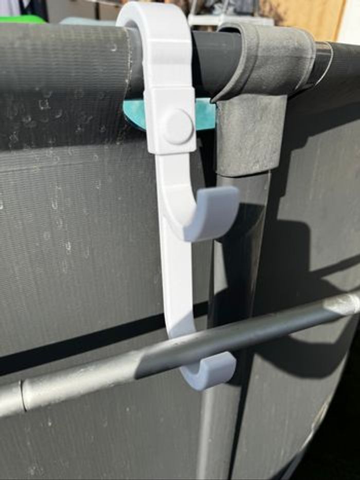 Impression 3D, Porte épuisette blanc, pour piscine Bestway - photo numéro 3