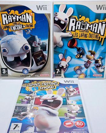 Nintendo Wii # Lot de 3 lapins crétins #