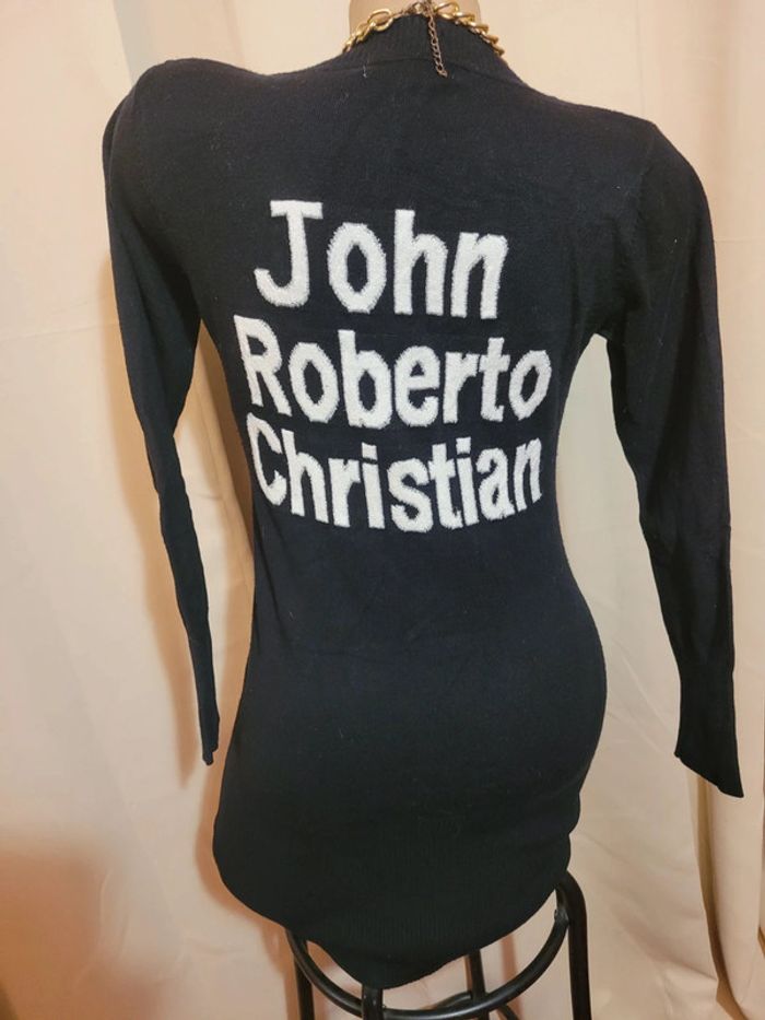 Robe pull long noir - photo numéro 2