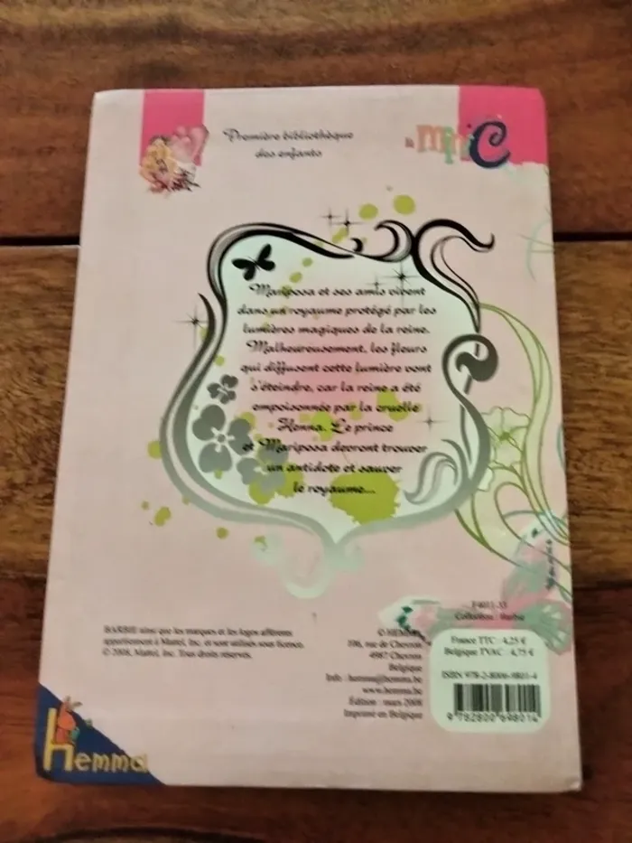 Livre barbie mariposa première bibliothèque des enfants hemla - photo numéro 2