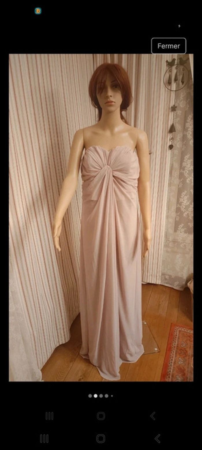 Magnifique Robe de soirée rose H&M eur48 neuve