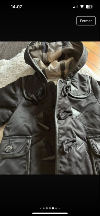 Duffle-coat baby Burberry 3mois