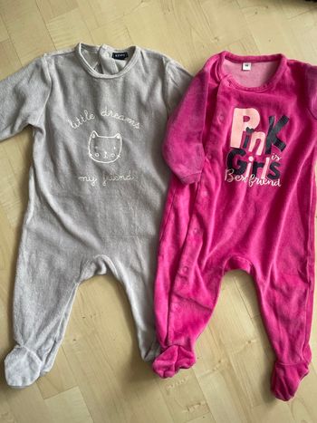 Lot de 2 pyjamas 9 mois Kiabi