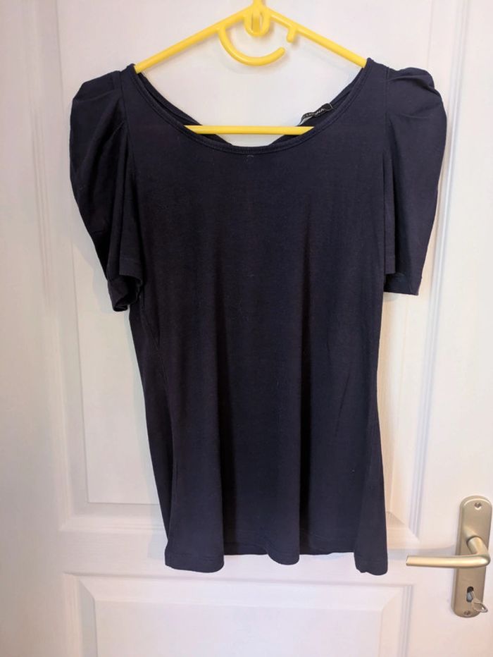 T-shirt manches bouffantes
