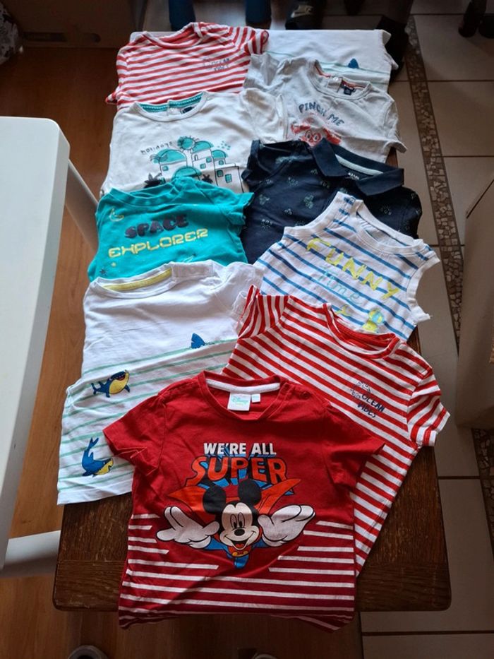 Lot 10 t-shirt 18 mois