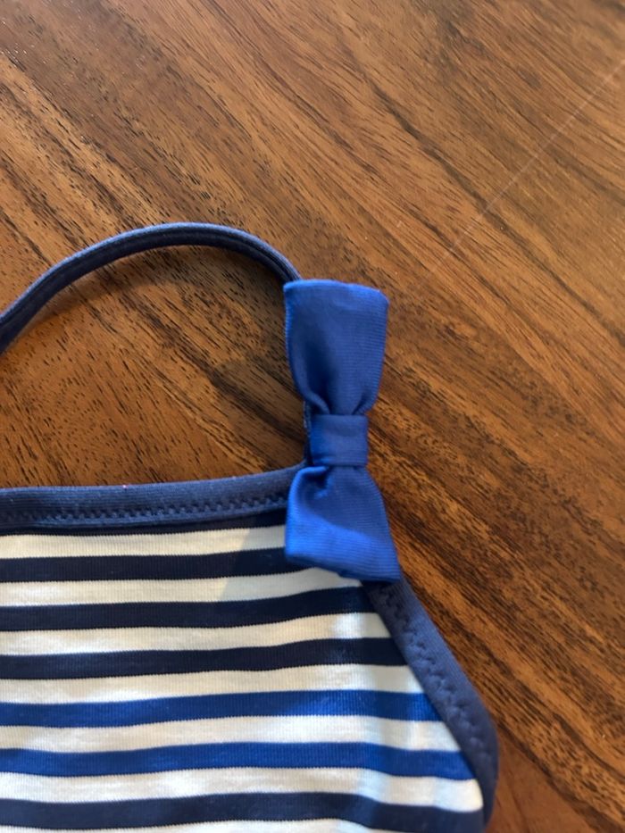 👙 Maillot de bain Jacadi 6 mois – rayures bleu & blanc – très bon état - photo numéro 1
