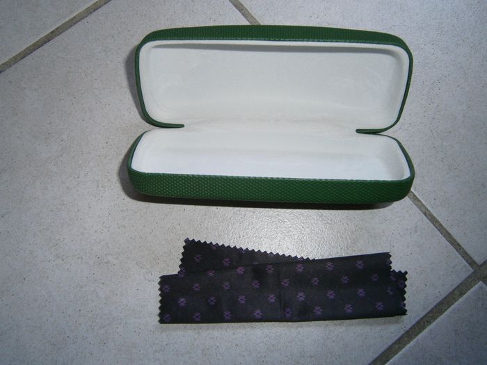 Etui à lunettes vert LACOSTE