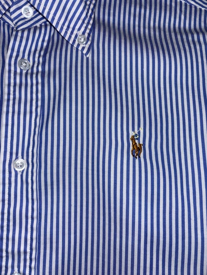 Chemise Neuve Ralph Lauren Homme à Rayures Bleues - Taille L/40 (15 1/2-35) - photo numéro 3