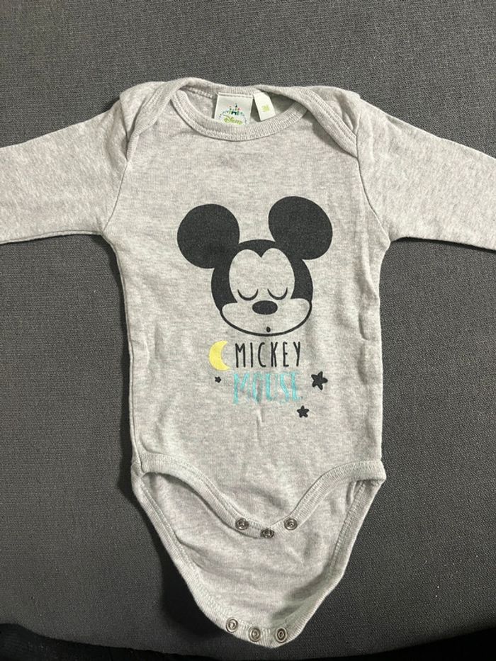 Body manches longues Mickey 3 mois - photo numéro 2