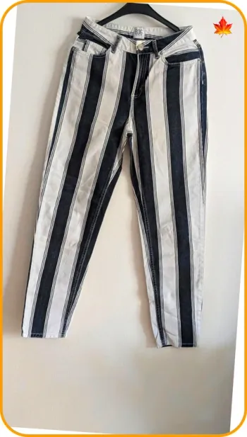 Jeans mom rayé femme BDG 36