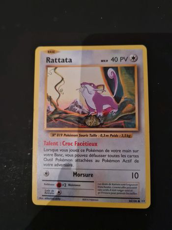 Carte pokémon rattata