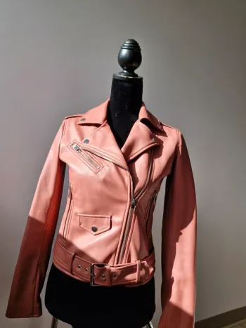 Veste simili cuir zara