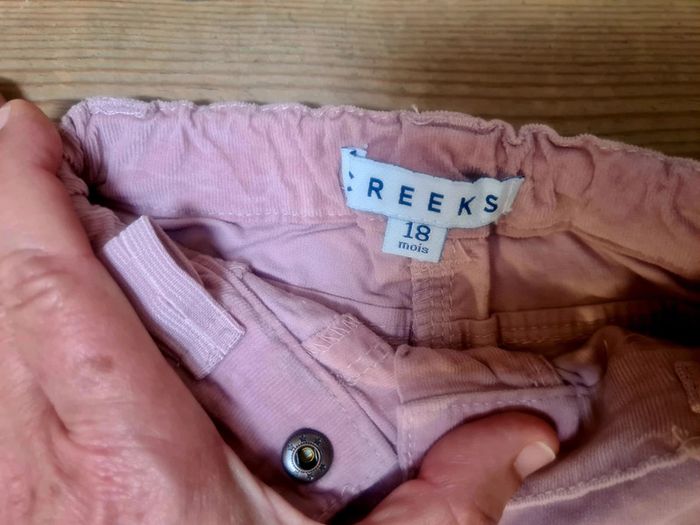 Lot de 2 pantalons en velours pour bebe fille. - photo numéro 3