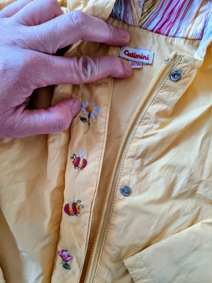 Manteau coupe vent Catimini 2 ans 86 cm fille - photo numéro 2
