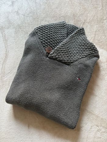 Pull a col châle Tommy Hilfiger gris Taille M Homme 