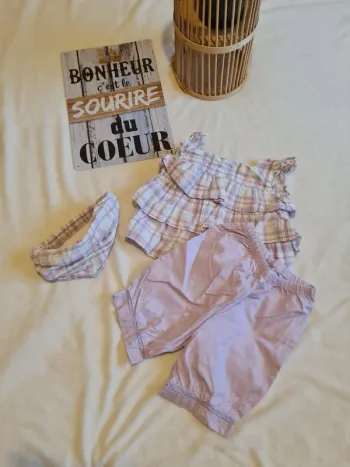 Ensemble fille 71 cm 9 mois