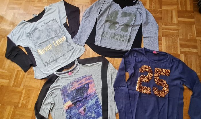 Lot de 4 t-shirts taille 14ans