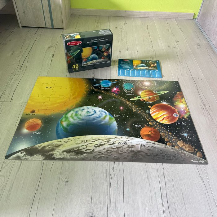 Puzzle planètes 48 pièces 91 x 61 cm Melissa et doug