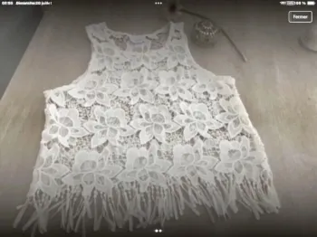 Débardeur dentelle
