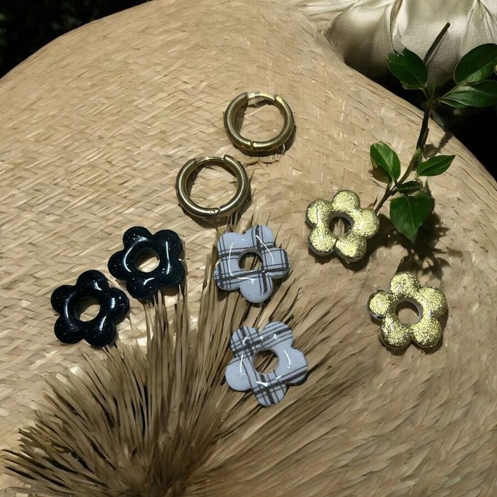 Lot Pampilles fleur interchangeables