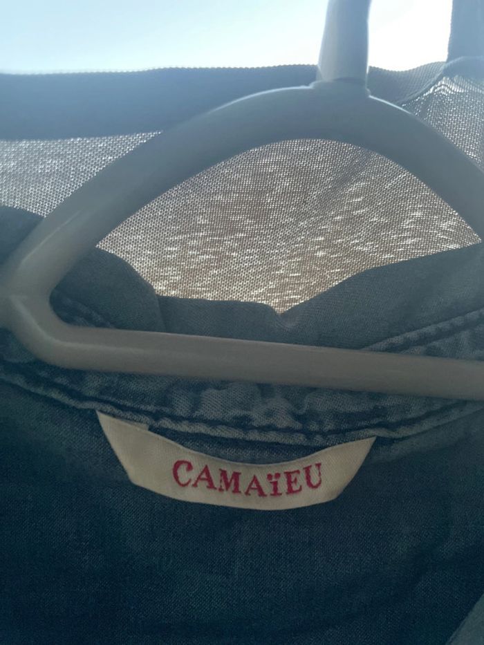 Chemise tunique en jean - photo numéro 2