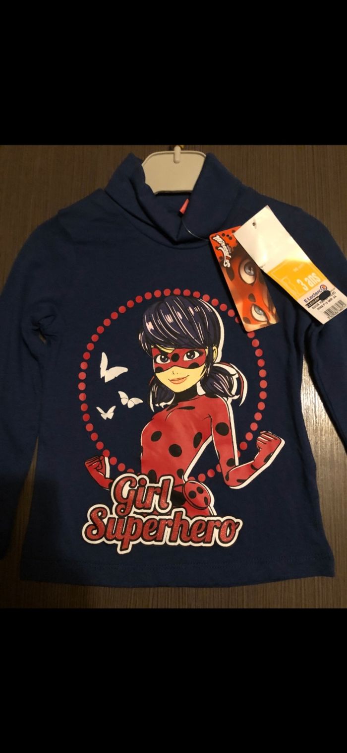sous pull miraculous disney 3 ans - photo numéro 2